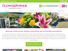 Tablet Screenshot of flowerpowerwicklow.com